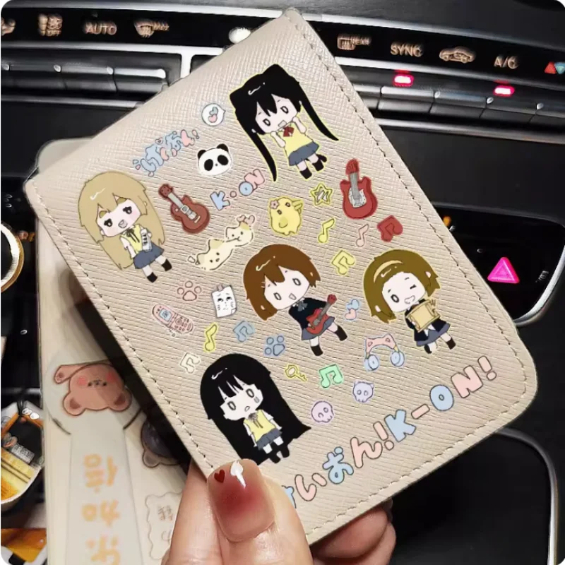 

Anime K-ON！ Tainaka Ritsu Akiyama Mio Wallet Fold Bag Multi Card Coin Pocket Photoes Holder Fashion Kids Wallets Gift