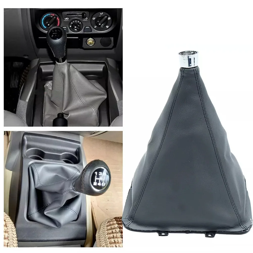 High Grade PU Leather Shift Boot Shift Lever Cover 19x18x25cm Gear Shift Knob Boot Dust Proof Design Easy Installation