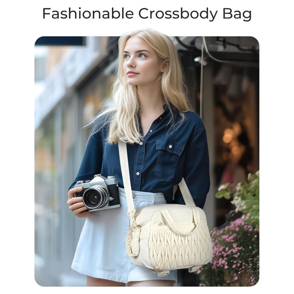 B29C-Portable Small Camera Bags For Photographers Waterproof SLR Camera Case Crossbody Shoulder Travel Bag Sling Bag B