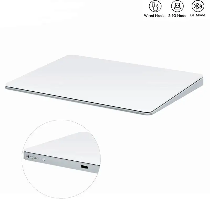 

External Bluetooth Touchpad Recharging Trackpad Wireless High Precision Trackpad with Multi-Touch Navigation For Laptop Computer