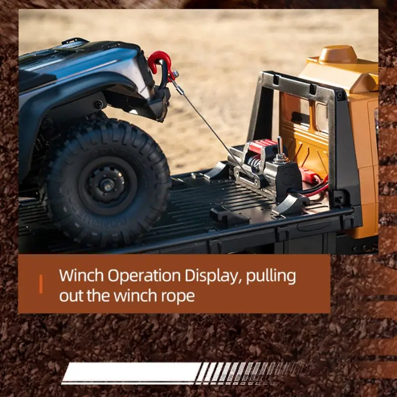 JJRC C8823 1/18 6x6 todoterreno coche teledirigido-chasis de Metal sobre orugas caja de cambios de doble velocidad 370 Motor Rc camión RTR juguetes para niños adultos