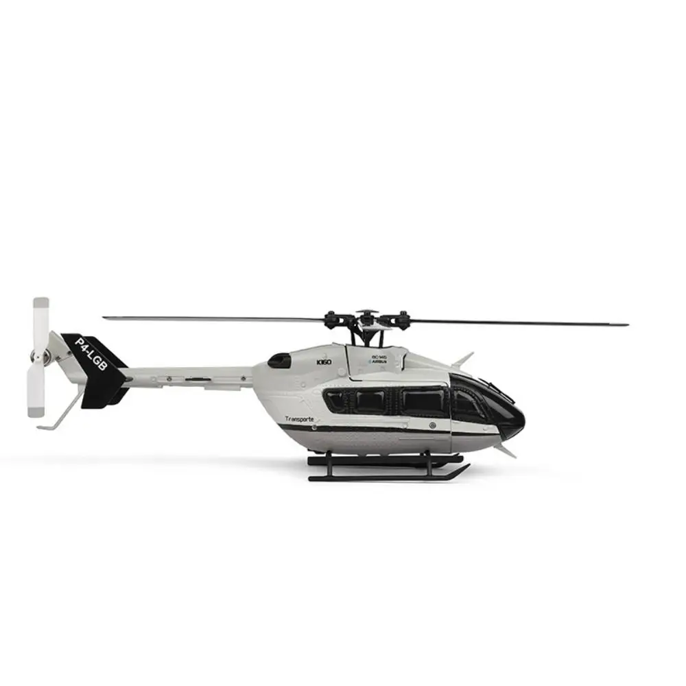 Plastic K160 RC Helicopter 4.0CH USB Charging Remote Control Plane Rechargeable Grey Flying Helicopter Toy Kids Adults