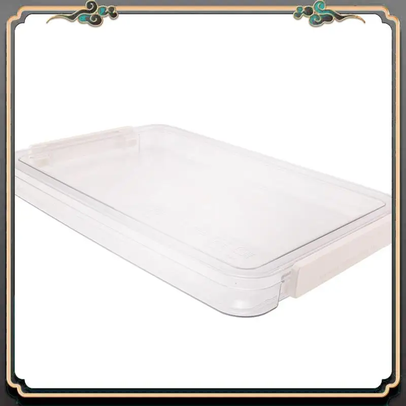 ASMA-2Pcs File Storage Box Desktop Examination A4 Paper Document Storage Box Transparent Data Finishing File Box