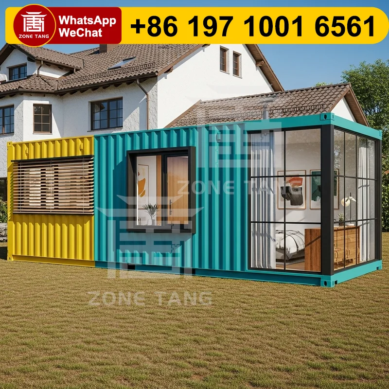 

160 Square Feet House Modular Two Bedroom Container Home Flat Pack House Garden House Containerhomes Developer Temporary Canteen