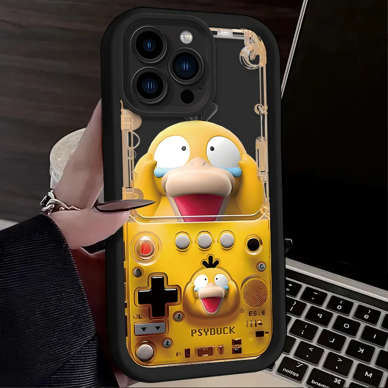 3D Cartoon P-Pokemon Game Case For iPhone 15 16 14 13 12 11 Pro Max X XS X S Max XR SE 2020 7 8 Plus iphone16 Silicone Cover