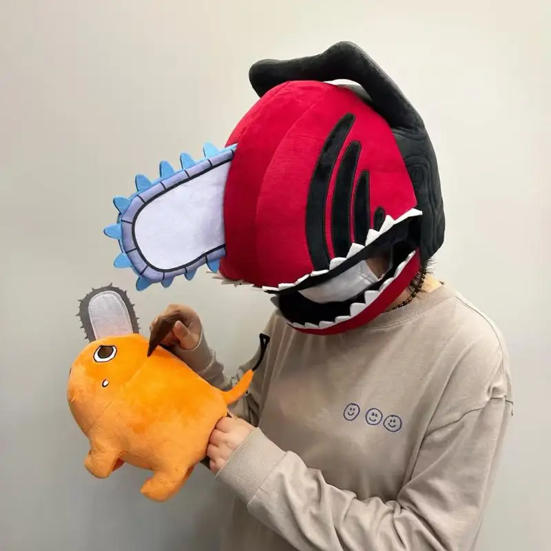 

Anime Chainsaw Man Cosplay Prop Mask Denji Face Mask Pochita Headgear Masquerade Halloween Party Custom Cosplay Gift Xams