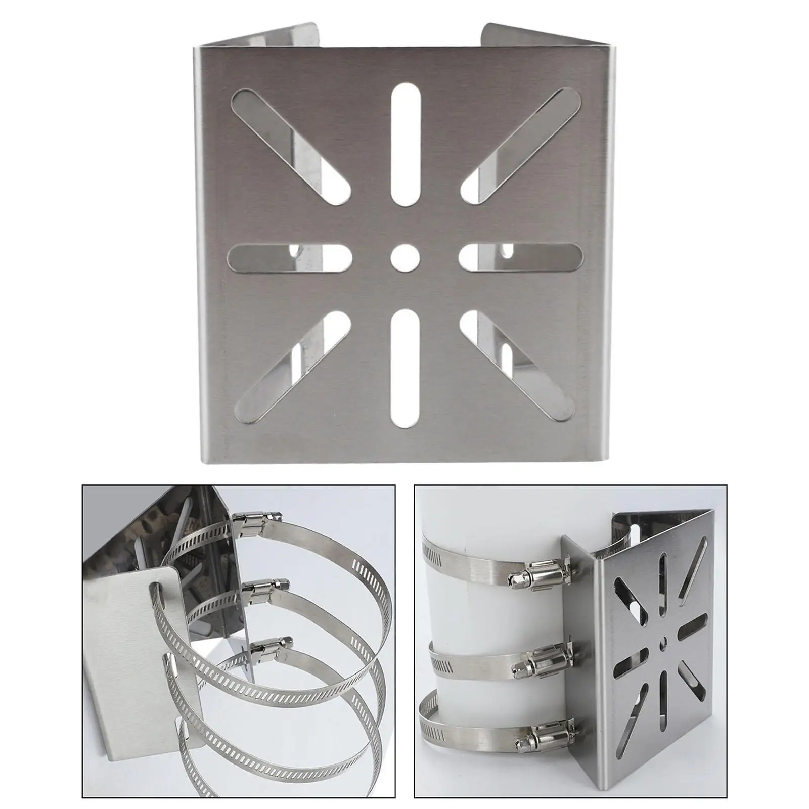 Vertical Pole Mount Adapter Multipurpose Camera Vertical Pole Mounting Bracket Universal for Ceiling Wall Indoor Outdoor Pillars