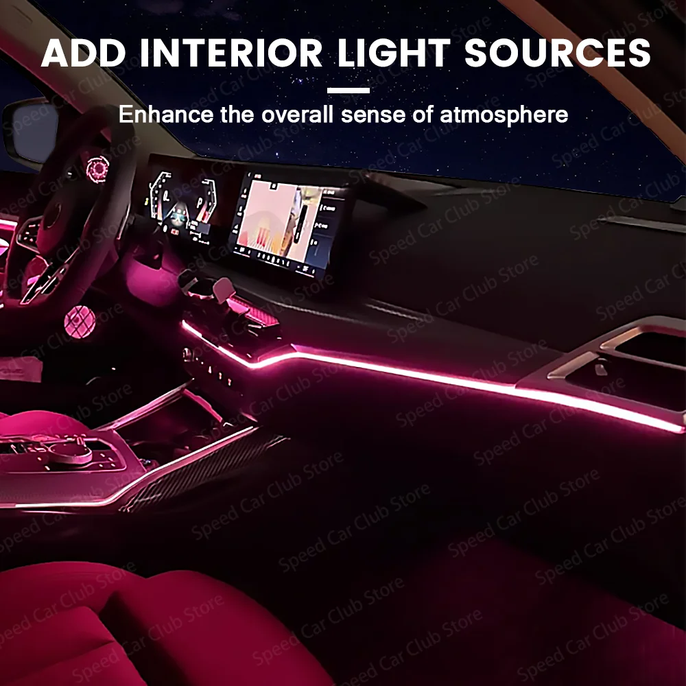 LED Center Console Instrument Lights for BMW New 3 Series G20 G21 G22 G26 G80 11 Colors Installation Kit Included