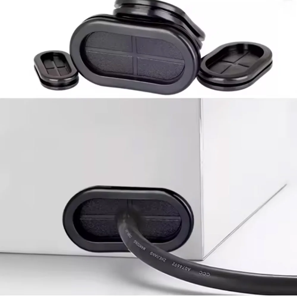 3-10pcs Elliptical Rubber Protective Ring With A Length 27~135mm Sealed Hole Wiring Cable Gasket Cable Wiring Protective Sleeve