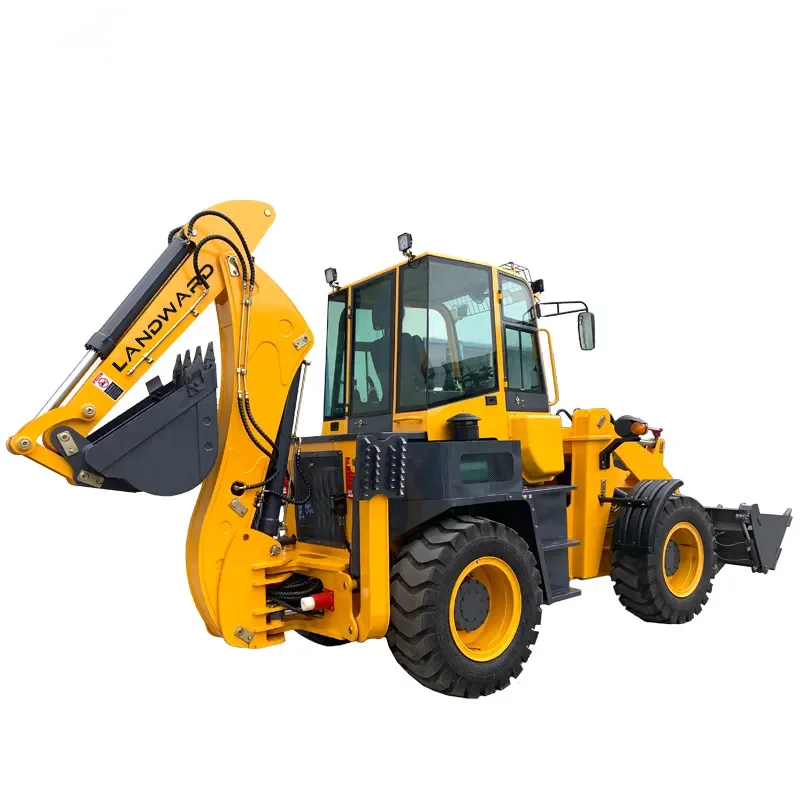 75 kw כוח גבוה backhoe loader סיטונאי הכל 4wd כל השטח דיזל מטעין דיזל מחפר קטן backhoe מחפר מותאם אישית