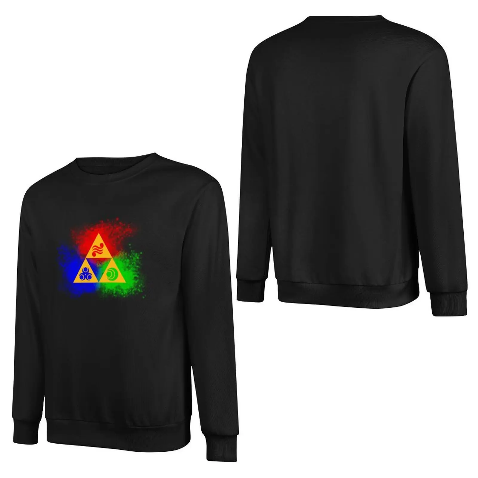 Golden Triangles with Goddess Symbols Pullover Hoodie men's sweat-shirt set men clothing autumn sweatshirt