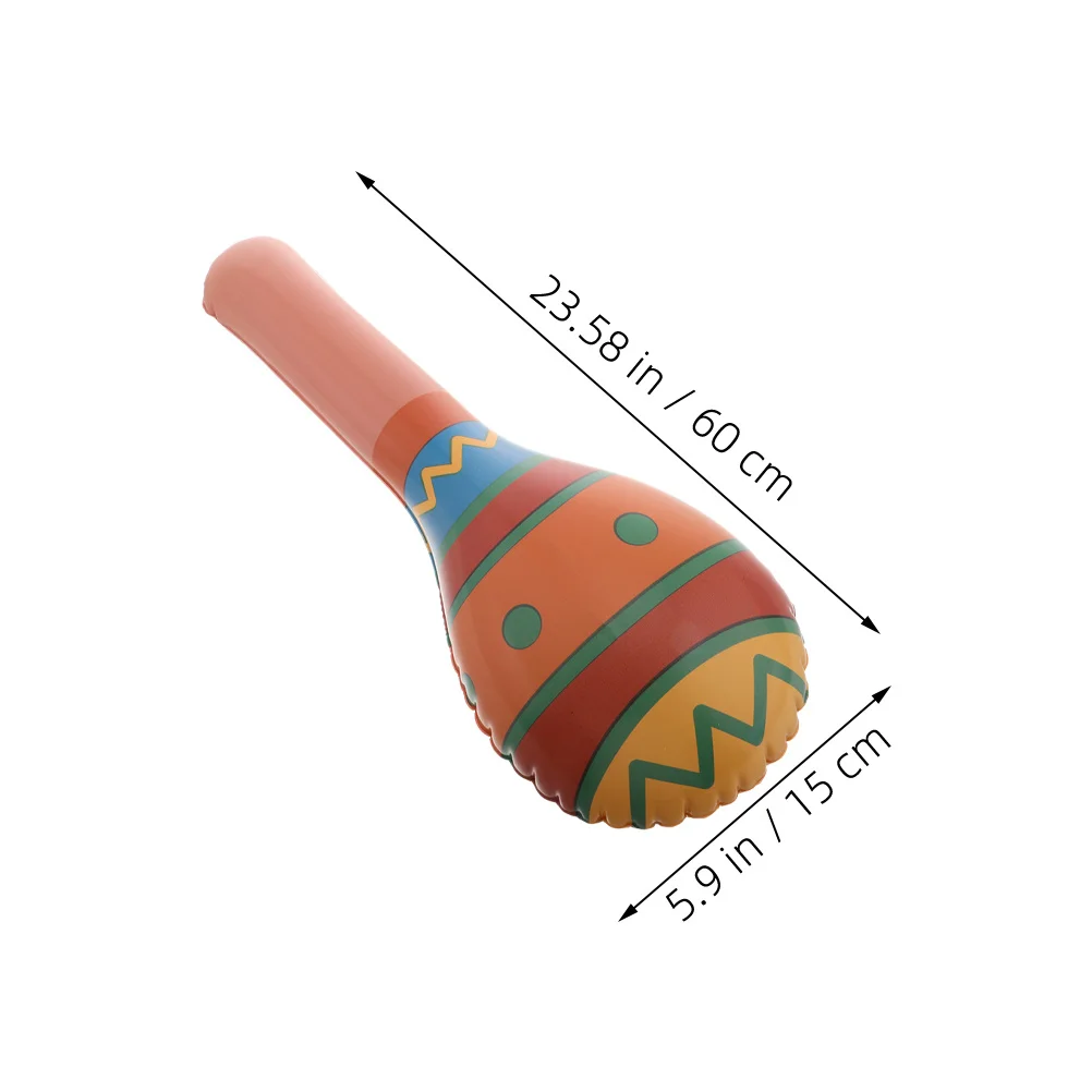 2 Pezzi Martello di Sabbia Gonfiabile Musicale, Decorazioni Colorate per Feste di Compleanno in Stile Messicano, Leggero