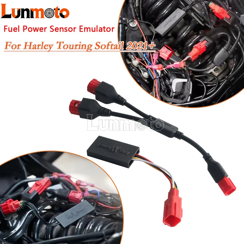 Motorcycle Exhaust Upgrade Plug‑Play Harness ECU Warning Light Restore For Harley Touring Softail Road Glide Street Glide 21‑Up