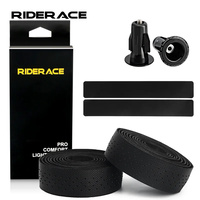 Road Bike Handlebar Tape With Hole Breathable High Tenacity Bicycle Handle Bar Straps PU EVA Wear-Resistant Anti-Vibration Tape