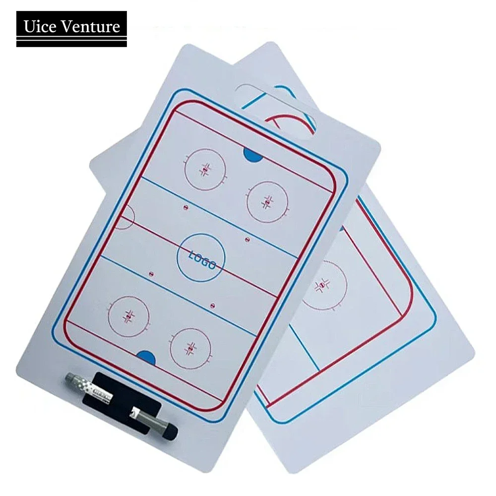 Ice Hockey Tactical Board Ice Hockey Accessories Erasable Reusable Hockey Training Portable Coach Strategy Display Board