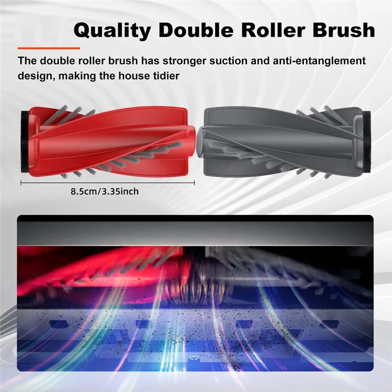 Filtro de bolsa de polvo de repuesto T21C, Cepillo Lateral, almohadilla de fregona, cepillo principal para Roborock Saros 10/G30, accesorios de piezas de Robot aspirador