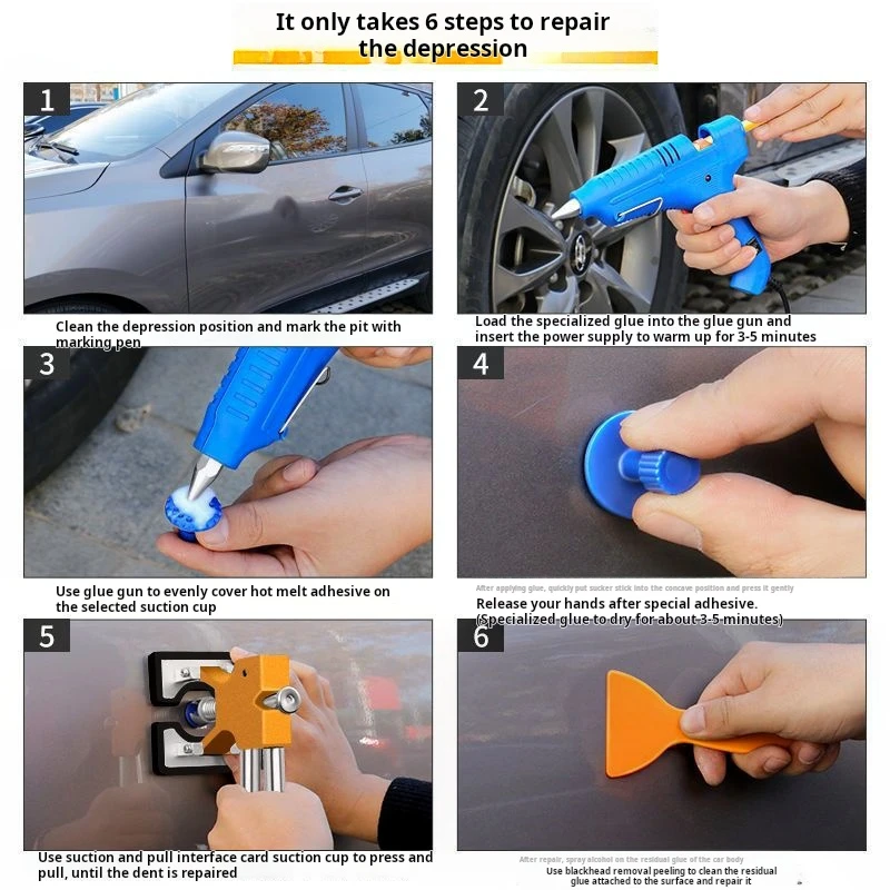 Car Body Repair Tool Dent Removal Kit Suction Device Seamless Lossless Sucker