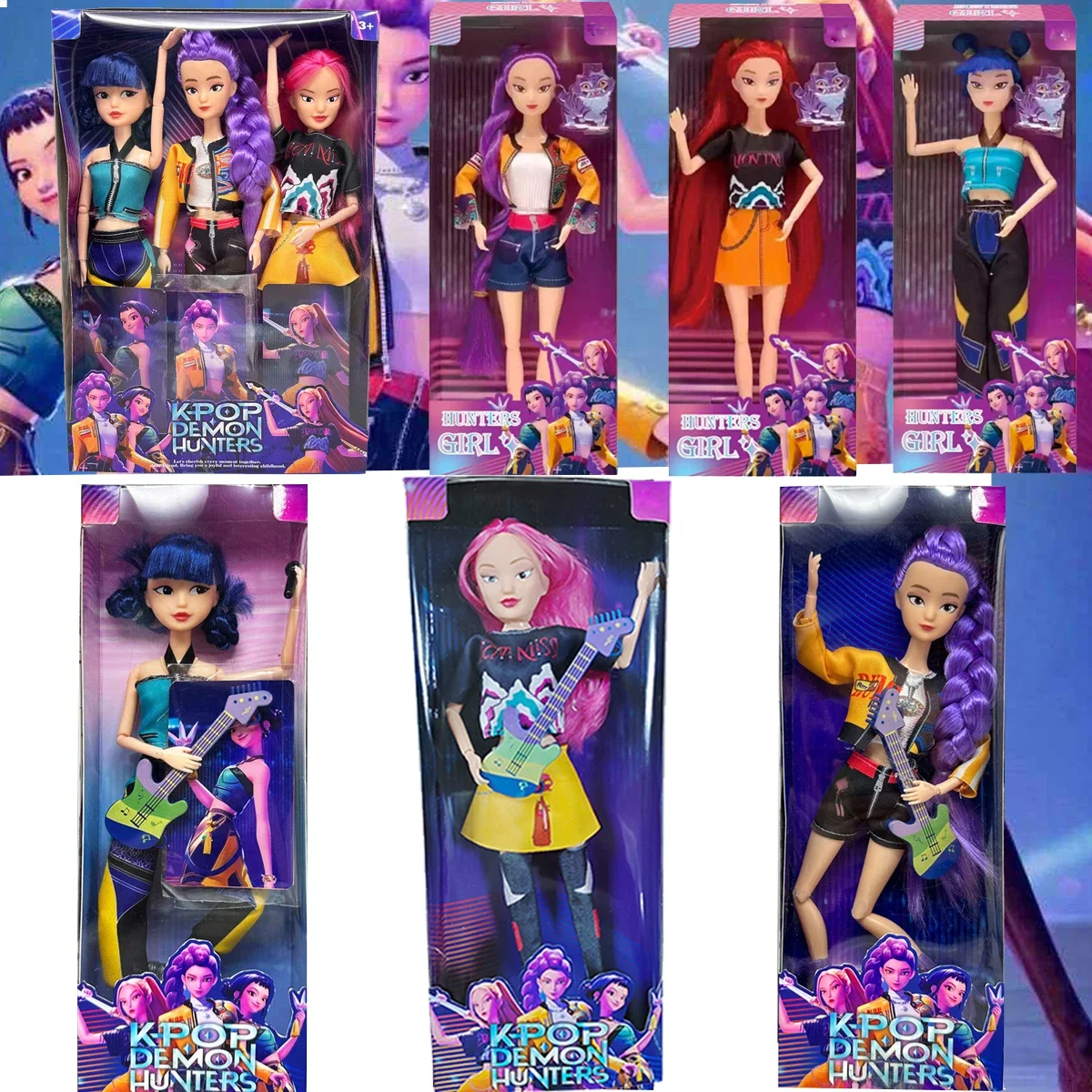 

2025 NEW Anime KPop Demon Hunters Doll Vinyl Toy Rumi Mira zoi Character vinyl mask figurine Birthday Gift Fan Club Gifts