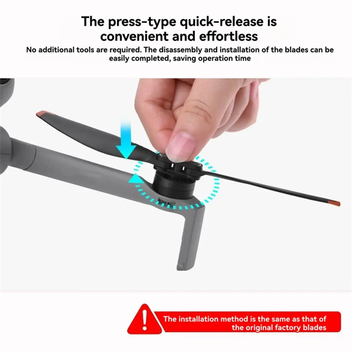 2 Pairs Propellers for Mini 5 Pro Replacement Blades Protective Parts Drone Propellers Wings Accessories