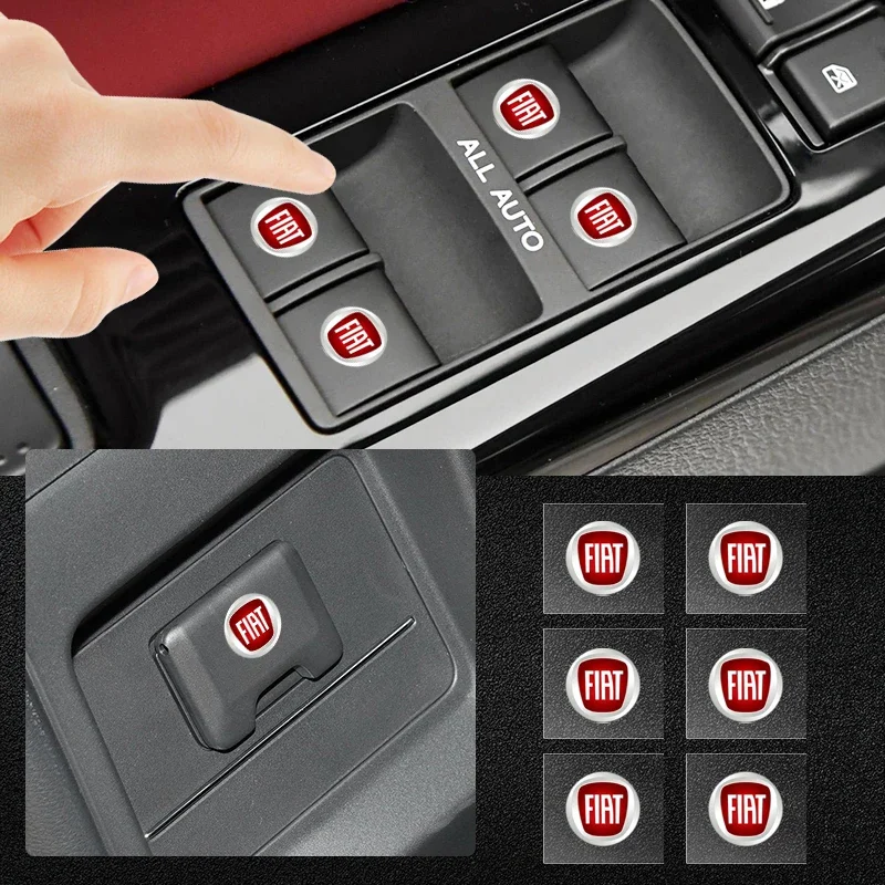 1/2/5/10Pcs Car Logo Car Door Handle Anti Scratches Stickers for Fiat Honda Jaguar Ford JEEP Acura Subaru Mitsubishi Abarth