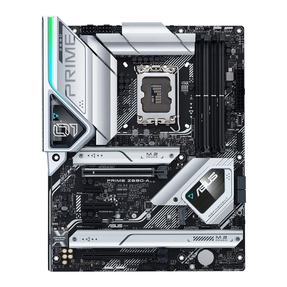 ASUS PRIME Z690-A Motherboard Support i9-14900KF i7-13700K i5-12400F CPU DDR5 6000MHz HDMI M.2 ARGB PCIe 5.0 LGA 1700 Mainboard view 4