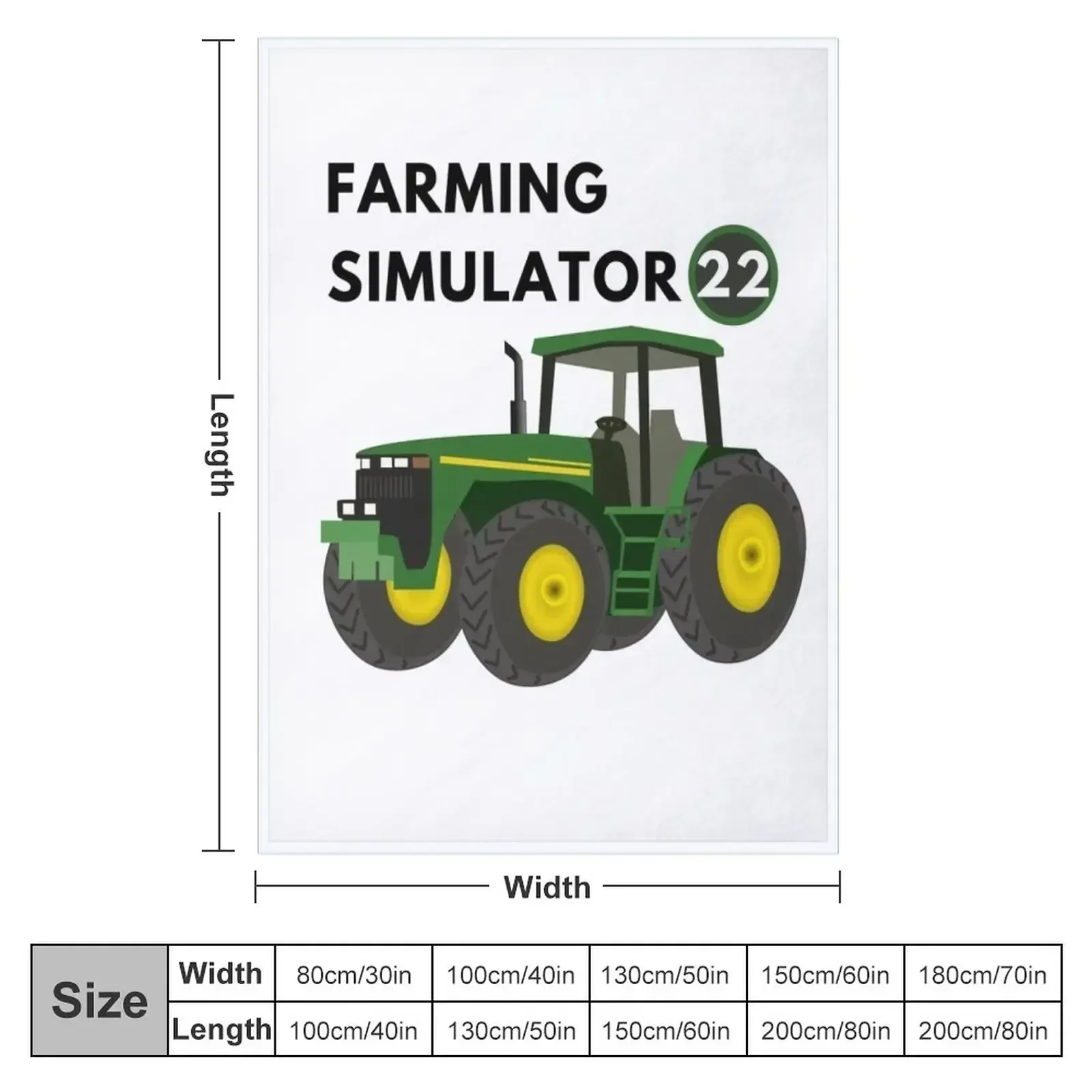 Farming Simulator Throw Blanket Picnic Single Kid'S Extra Large Throw Blankets