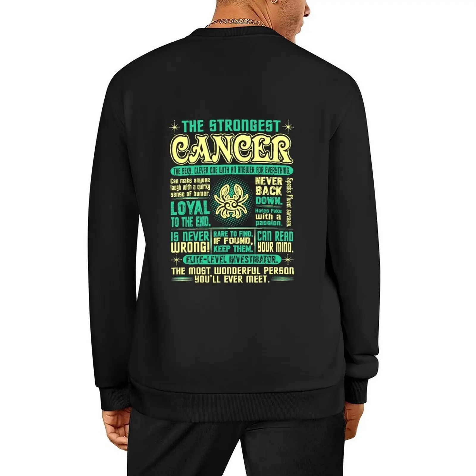 

Strongest Cancer Loyal Can Read Your Mind Zodiac Pullover men's coat men clothing autumn clothes men's clothing new sweatshirt
