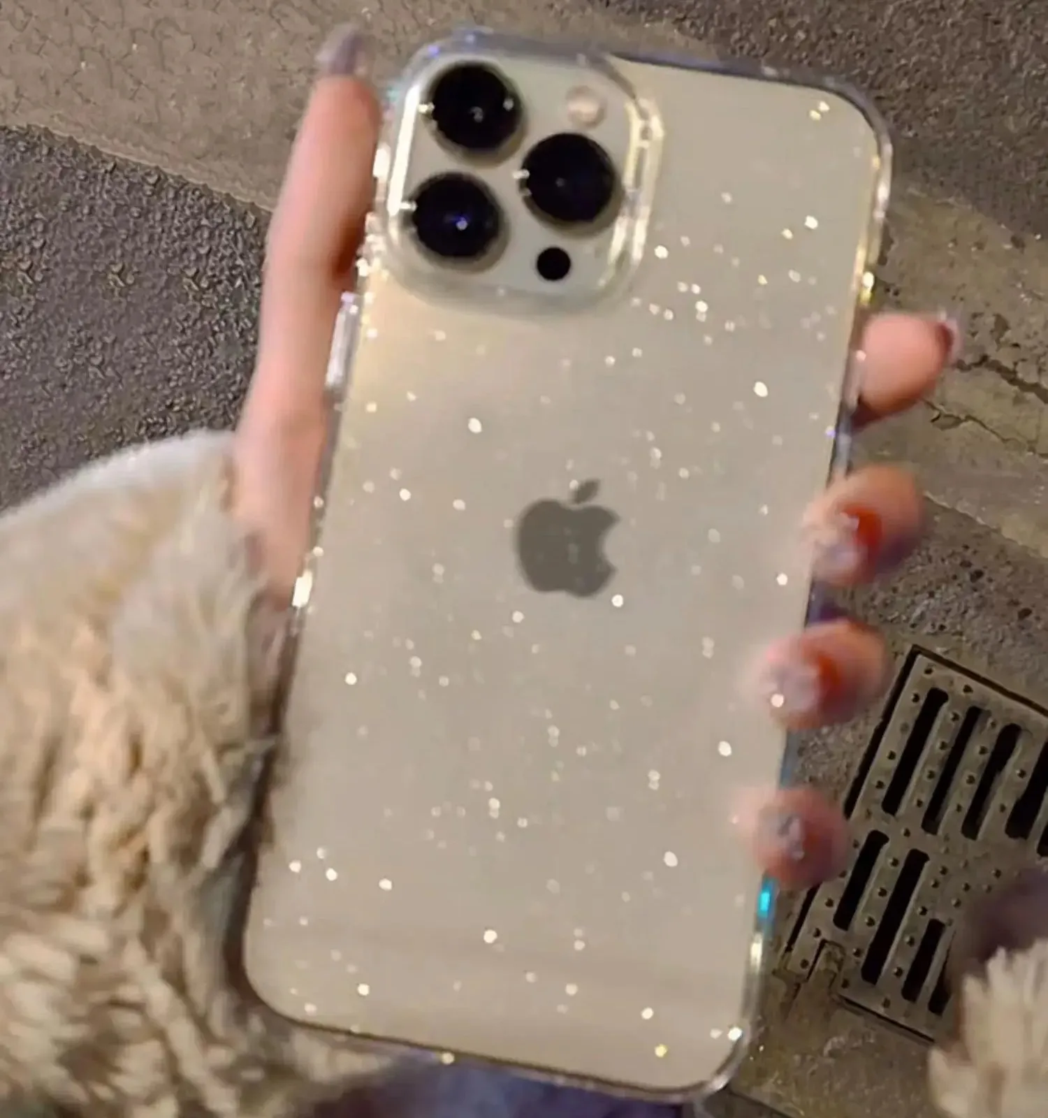 Coque de téléphone transparente à paillettes Bling, coque souple antichoc, luxe, iPhone 16 15 14 13 12 11 Pro Max X Poly XS 7 8 Plus