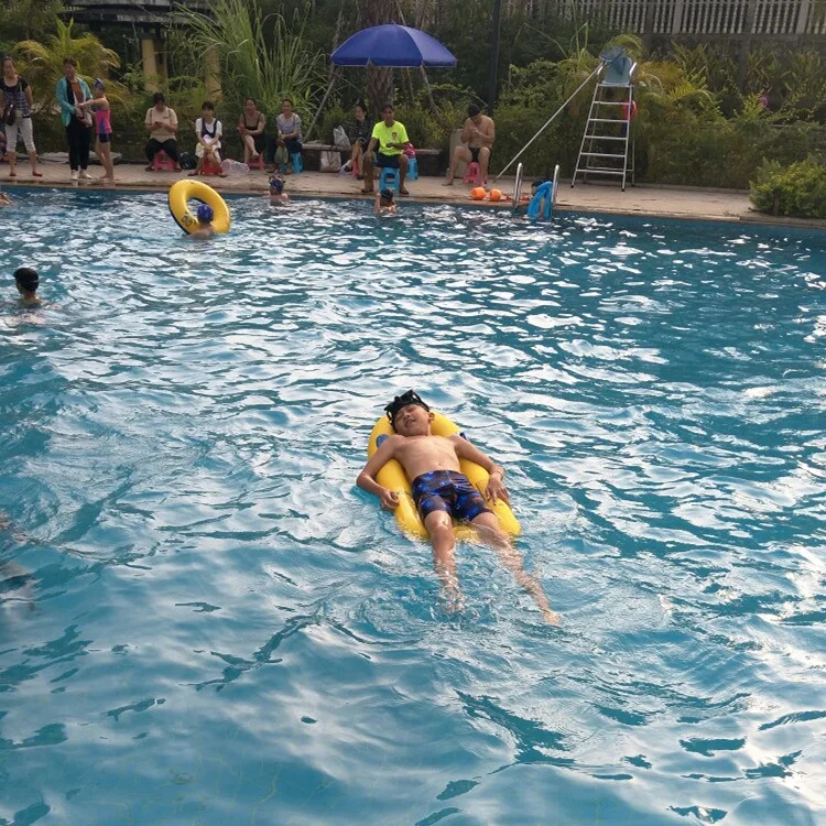 Poolflöße, aufblasbar, zum Spielen, Wasserspaß, zusammenklappbar, PVC, aufblasen, Lounge, schwimmend, Sommer, Schwimmen, Meer, Strand, Surfbrett, 112 cm