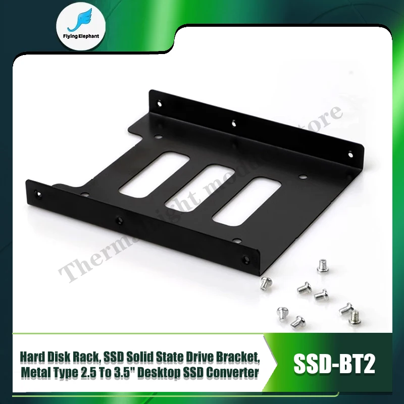 

Hard Disk Rack, SSD Solid State Drive Bracket, Metal Type 2.5'' To 3.5'' Desktop SSD Converter
