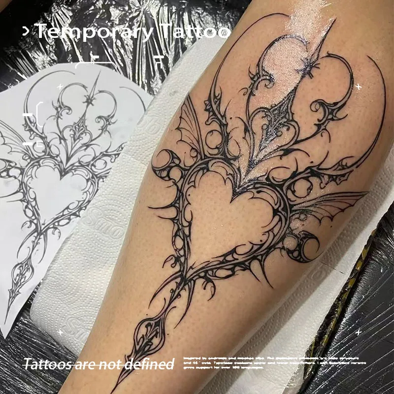 Fake Tatto Sexy Vintage Scepter Herbal Juice Tattoo Sticker Temporary Tattoos Gift Party Festival Gadget Tatouage Sexuele Punk