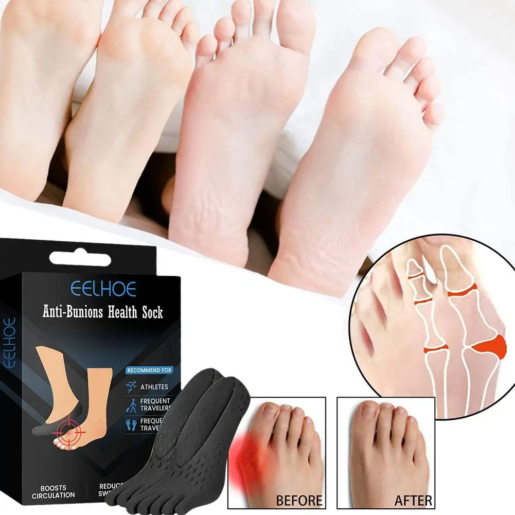 1PC EELHOE Anti-Bunions Health Sock Valgus Toe Bunion Corrector Pain Stiffness Relief For Outdoor Sports I2J6