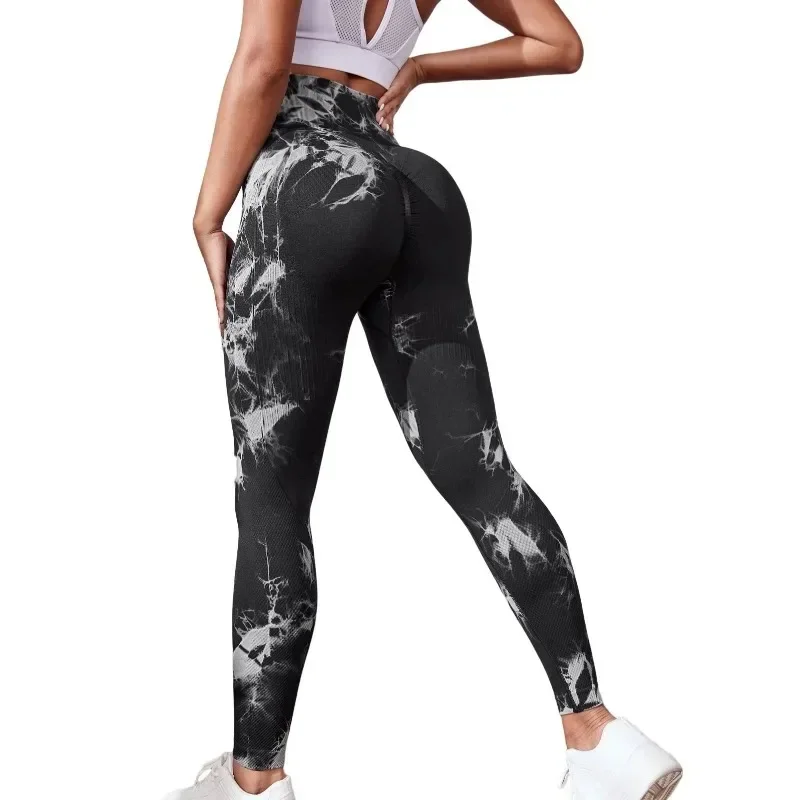 

Бесшовные Леггинсы для йоги, женские Леггинсы пуш-ап с завышенной талией, леггинсы для тренировок в тренажерном зале, бега, эластичные спортивные модные облегающие колготки