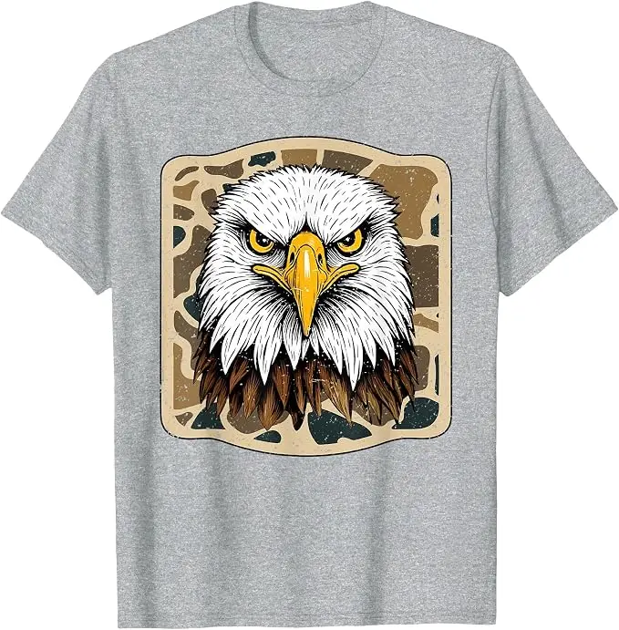 Eagles Camo Football Game Day Schul-Maskottchen Team Spirit T-Shirt Y2k Schul-Football-Team Spirit Kleidung Weiches Baumwoll-Grafik-T-Shirt – Detail 9