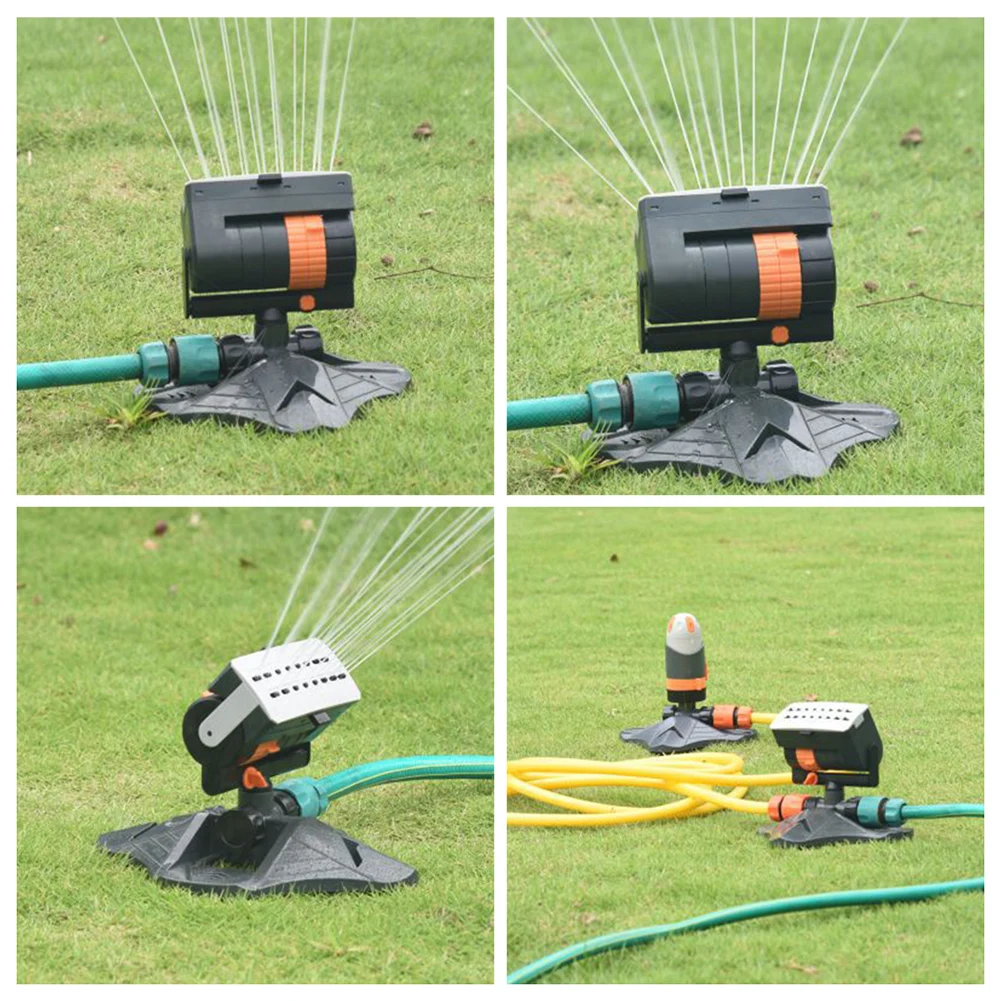 Mini Auto Rotating Sprinkler With Base Easy Installation Irrigation Sprinkler For Patios Courtyard