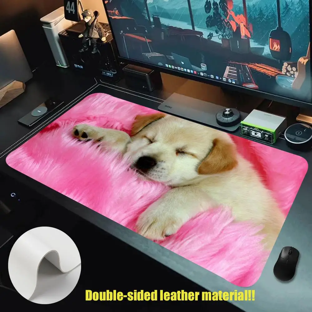 

Husky cute wolf dog science fiction Mouse Pad Leather XXL Keyboard Gamer Mouse Pad Pc Large Non-slip Mouse Desk Mat