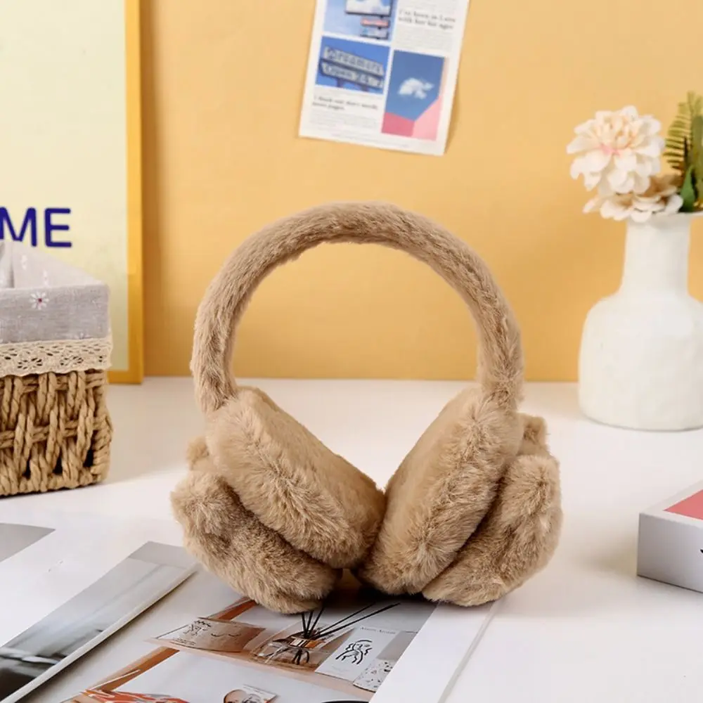 Outdoor Bear Bear Earmuffs Winter Warm Foldable Cycling Ear Covers Retractable Windproof Ear Protection Gift for Women Girls