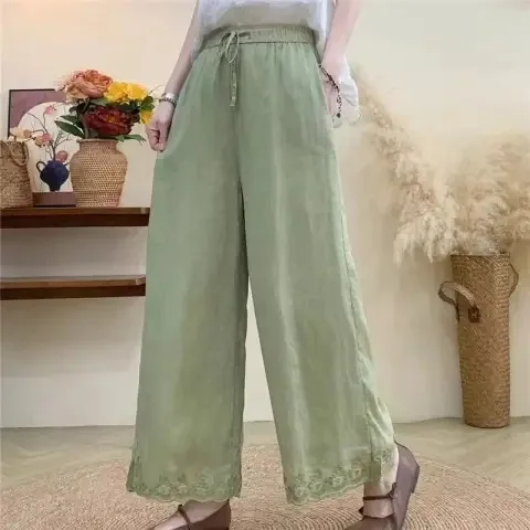 Hose mit weitem Bein, Büro-Damen-Herbst-Polyester, gerade Trainingshose, Altgoth Young Urban, elastisch, maßgeschneidert, minimalistisch, schlicht, Retro