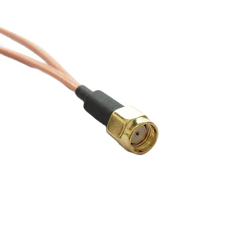 RP SMA Male Plug  To 2X SMA Female Jack Nut Y Type Splitter Combiner Pigtail Cable RG316 15CM/30CM/50CM for Wifi Router