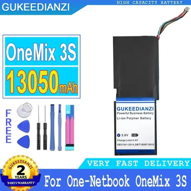 For One-Netbook Onemix 3S 13050Mah Notebook Battery High Compatibility