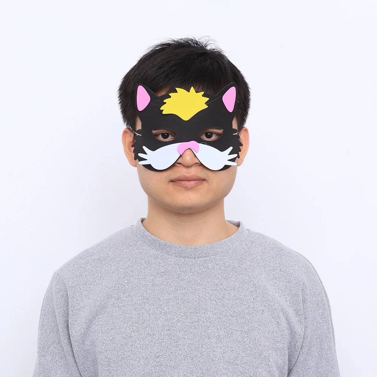 5 stuks dierengezichtsmaskers kinderfeest carnaval kostuum masker EVA comfortabel cartoon ontwerp leuk uniek voor school