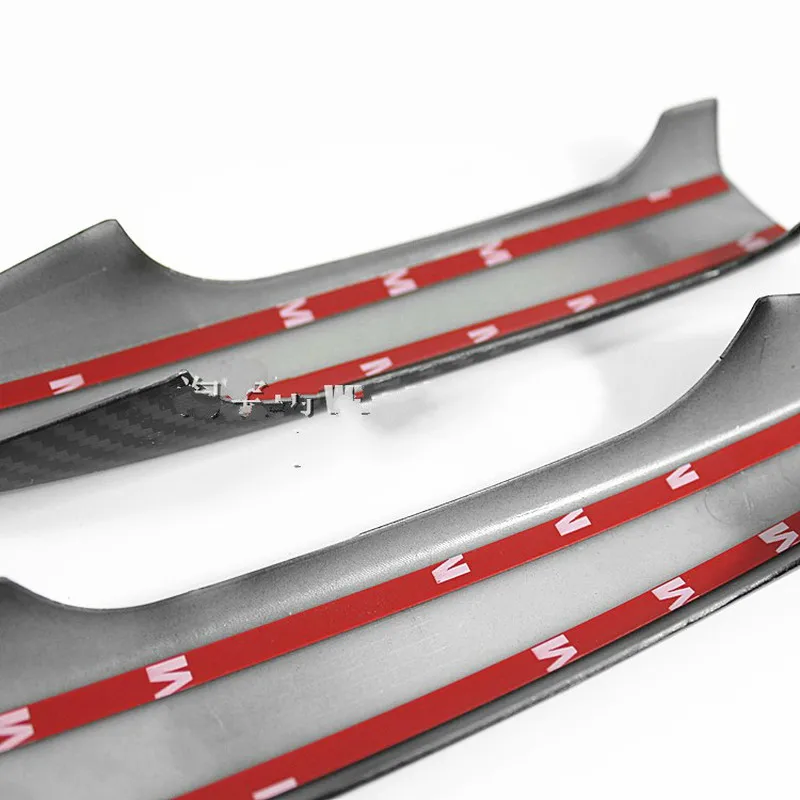 For Toyota Prius XW30 30 Zvw30 Zvw35 2010~2015 Carbon Fiber Car Door Handle Cover Pad Sticker Overlay Styling Accessories