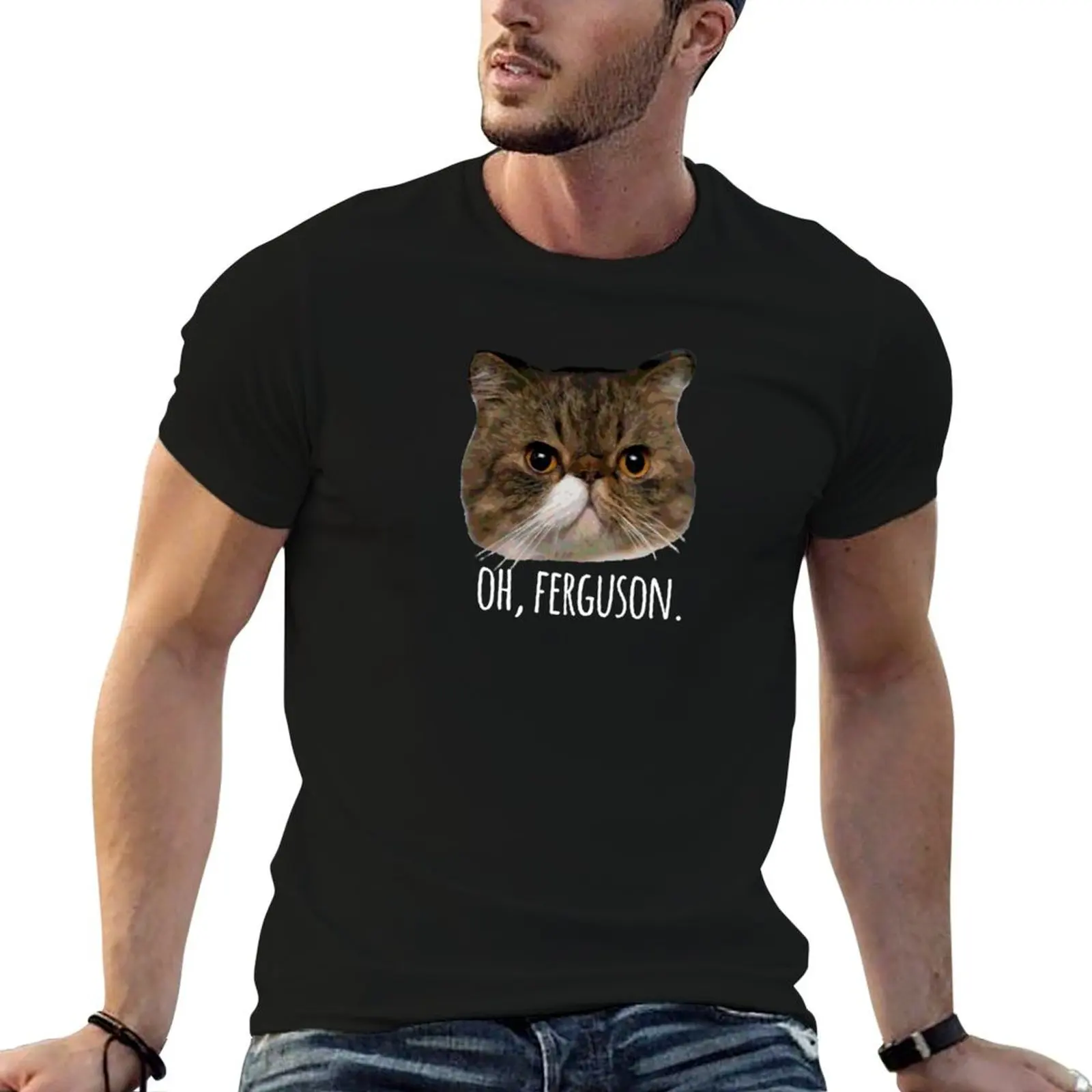 Oh, Ferguson. T-Shirt Trendy Casual Short Sleeve Shirt