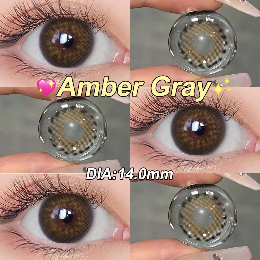 MAGISTER Desire II Lime Green Colored Contact Lenses For Eyes Colored Lenses Beauty Cosmetic Contacts Lens 14.0mm 1Pair 6 Months