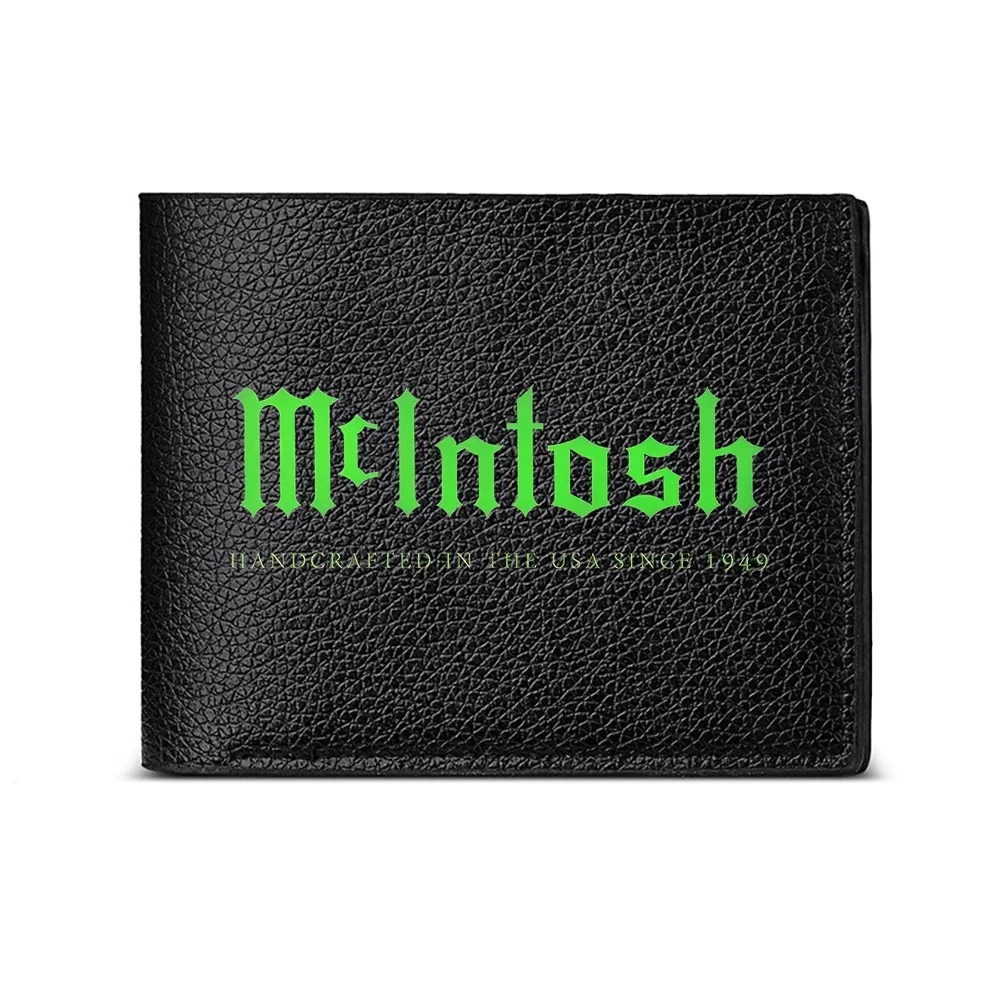 McIntosh Handcrafted In The Usa Since 1949 Men's Wallet Card Holder Casual Business Fashion Print Design