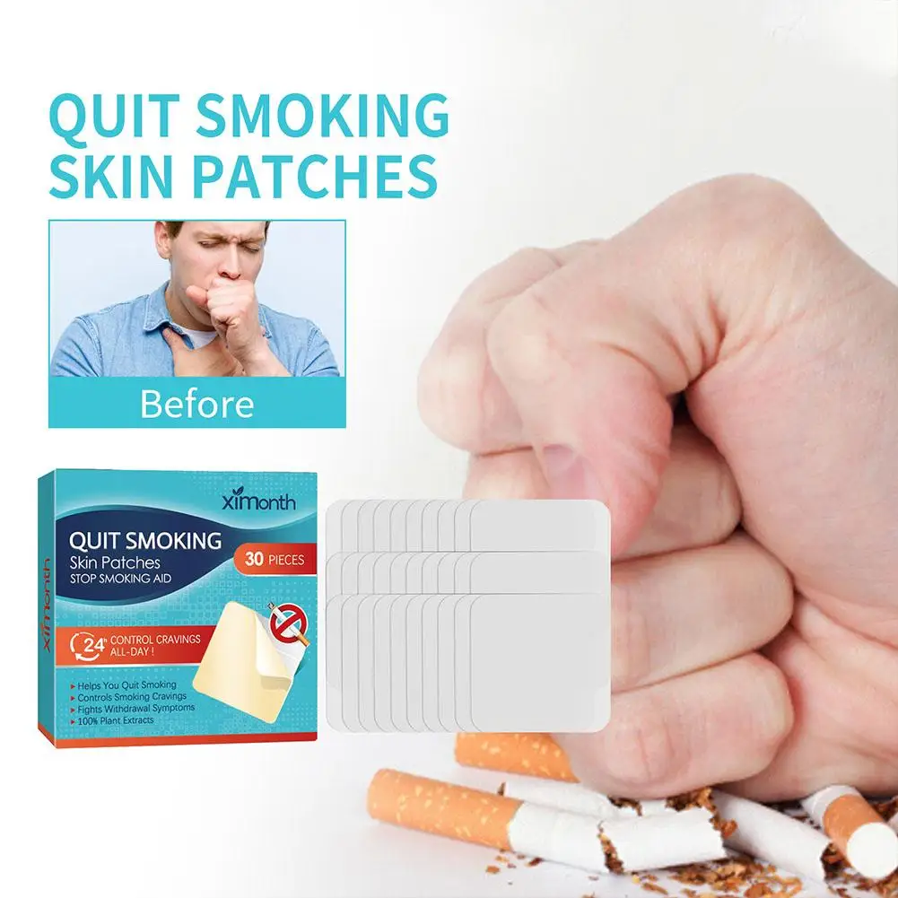 

30pcs Auxiliary Smoking Cessation Patch Effectively Help Quit Smoking Pure Natural Ingredients Long-term Smoking Control Patch