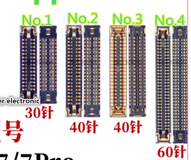 For oppo reno7 reno7pro motherboard display screen inline seat reno7se tail plug cable connection seat 30pin 40pin 60pin