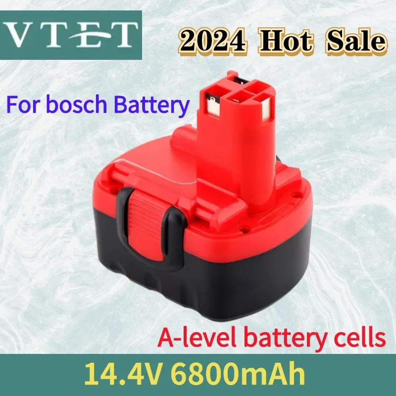 

2024 New VTET for Bosch 14.4V 6800mAh Rechargeable Battery BAT038 BAT040 BAT140 BAT159 BAT041 3660K Power Tool Battery+Hot Sale