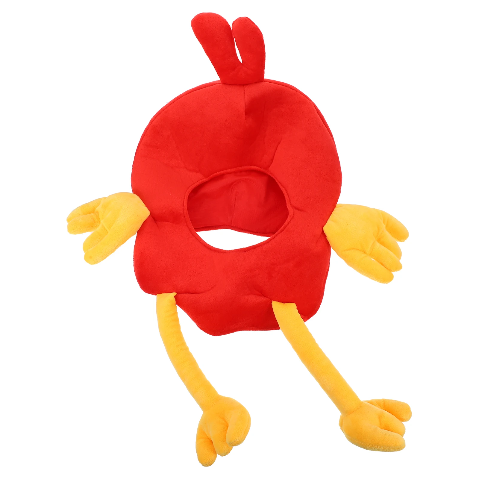 

1pc Funny Chicken Cap Photo Prop DIY Selfie Hat Costume Accessory Stage Performance Stuffed Pp Cotton Christmas Party