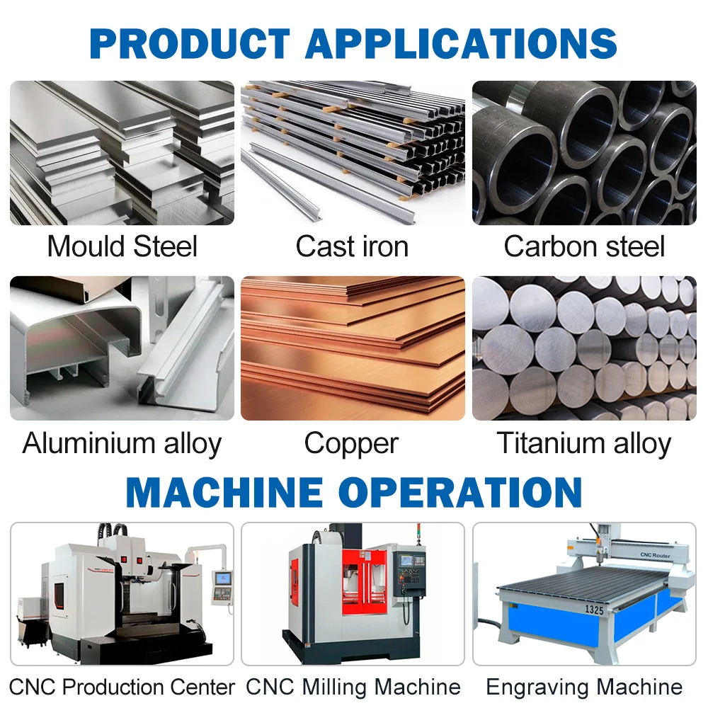 XUCHUAN Hartmetall-Fasenfräser 60 Grad 3-Schneiden-Fräser Gravierfräser für Aluminium Kupfer CNC-Schaftfräser Fräswerkzeug – Detail 6